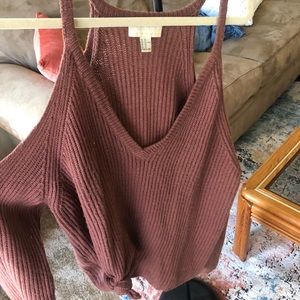 Forever 21 Cold shoulder sweater